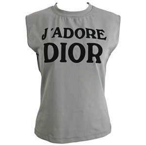 Dior Vintage J’adore Dior Houndstooth Tank Shirt